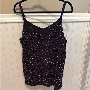 Torrid Black and White Polka Dot Camisole Tank
